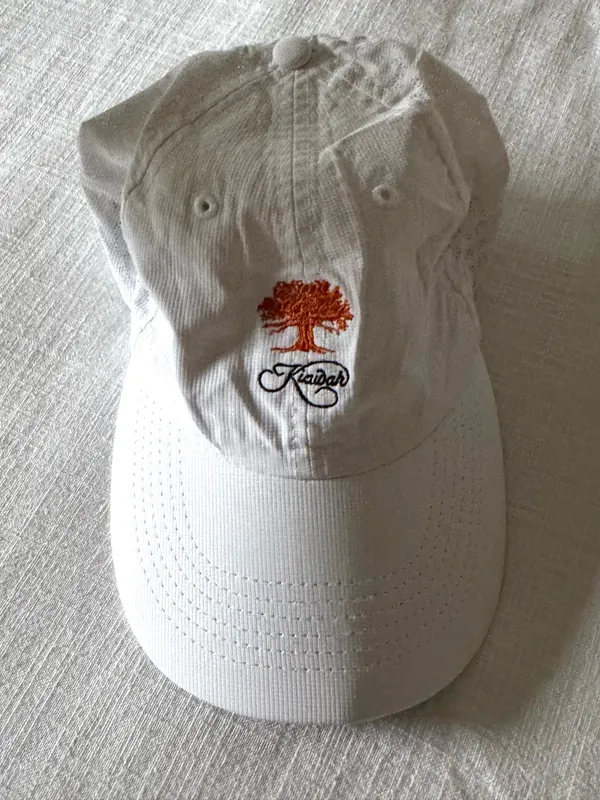 Kiawah Island White Mesh Golf Hat - Image 6