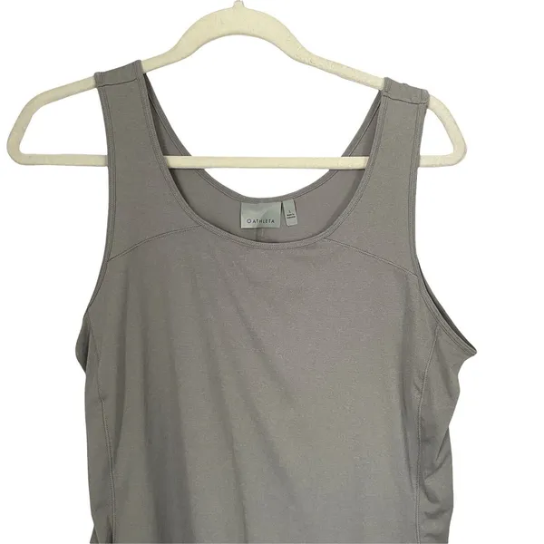 Athleta Record Breaker Tank Top Workout Gym Yoga Running Gray Size L Sleeveless - Image 2