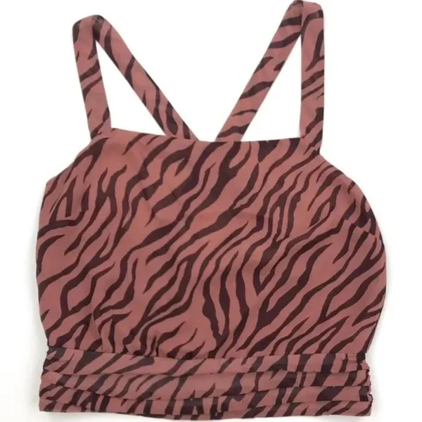 ASTR the Label Mauve Zebra Criss Cross Strappy Top v6x - Image 5