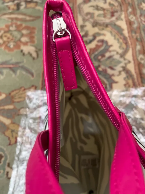 Zebra Print Tote Bag with Magenta Handles Lightweight Brand New - Image 5