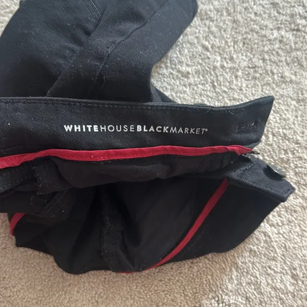 White House Black Market High Rise Sculpt‎ 5-Inch Black Denim Shorts size 6 - Image 3