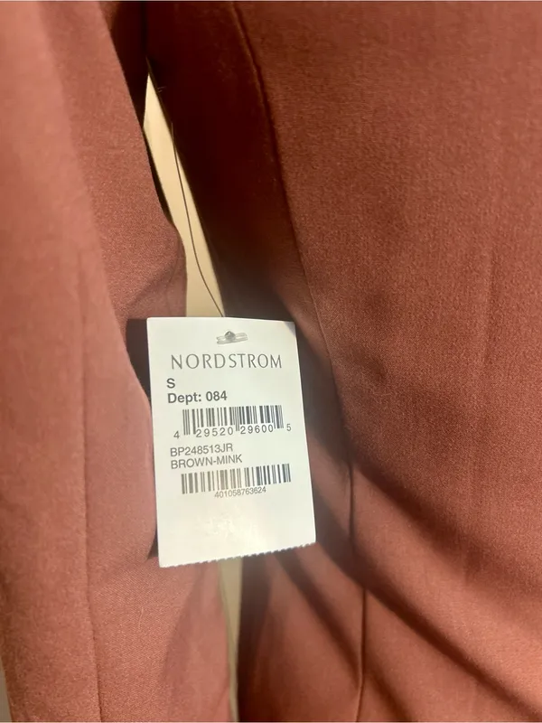 Frenchi Cropped Blazer in Rust Brown - Image 3