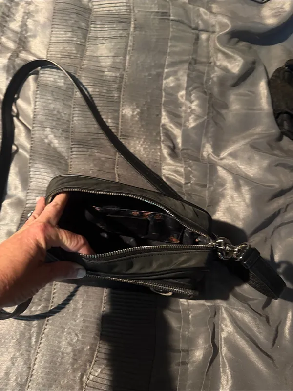 Coach Black Pebbled Leather Crossbody Bag - Image 4