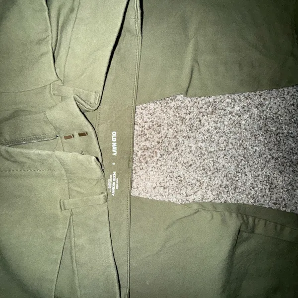 Old Navy Olive Green Straight Leg Pants - Image 3