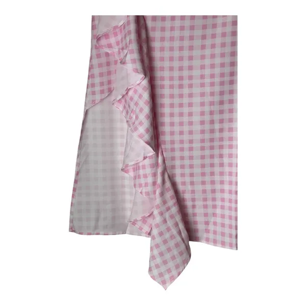 Sökie Collective Skirt Women Small Pink White Gingham‎ Ruffle Midi NWT Preppy - Image 5