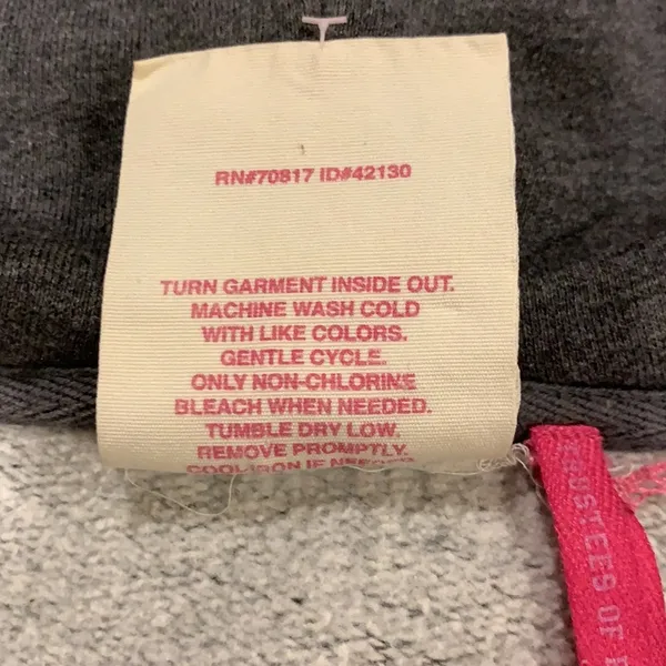 PINK Victoria’s Secret Full Zip Hoodie Sz Sm - Image 5