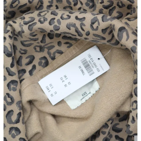 NWT Abercrombie & Fitch A&F Open Front Cardigan Sweater Cheetah Brown 2XS - Image 4