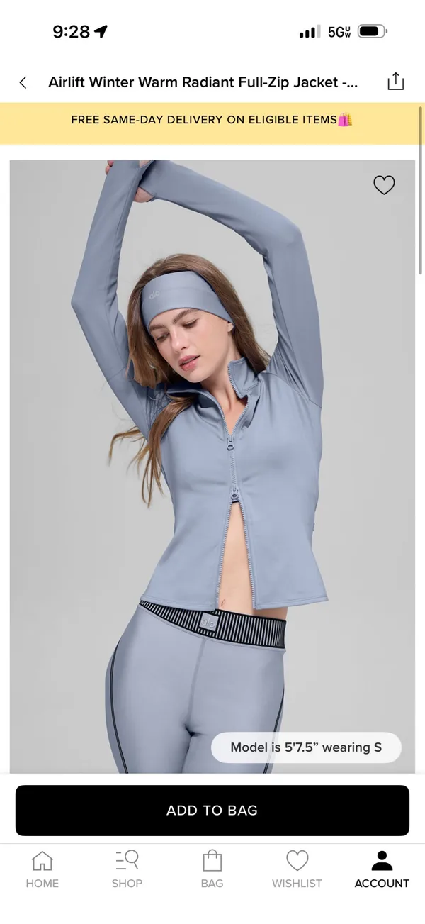 Alo Yoga Airlift Jacket blue - Image 9
