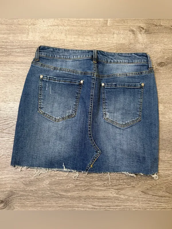 •Altar’D State• Jean Skirt - Image 4