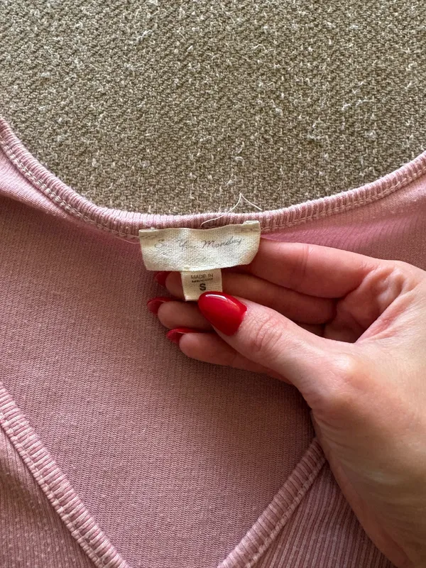 See You Monday Dress Pink Babydoll - Image 3