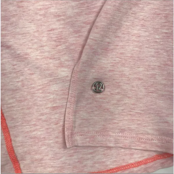 LULULEMON My Mantra V-Neck Hi Low Top Tunic Sz 12/14 Pink Athletic Everyday - Image 7