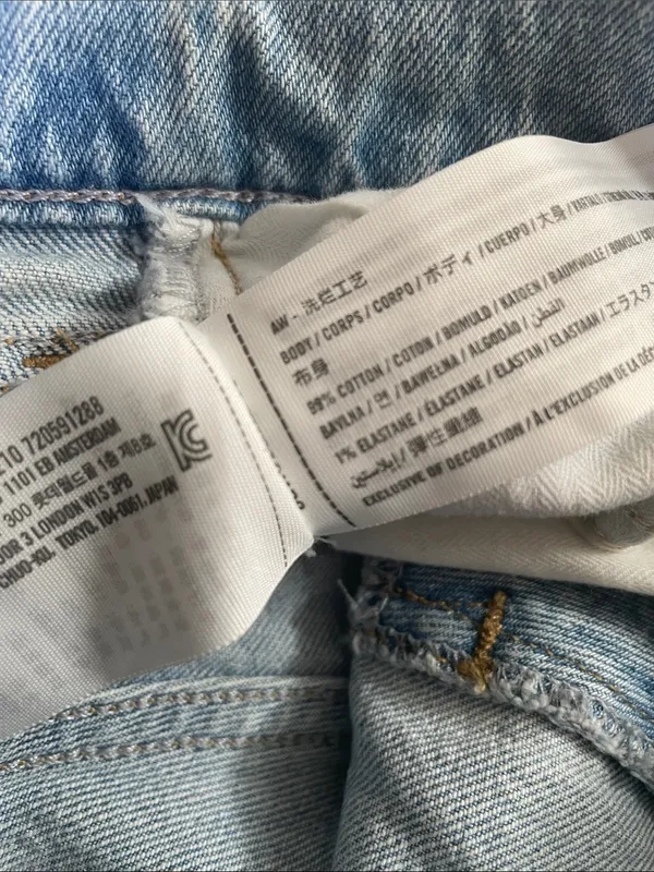 ABERCROMBIE & FITCH 90s Straight Ultra High Rise Crossover Waist Jeans Size 8/29 - Image 10