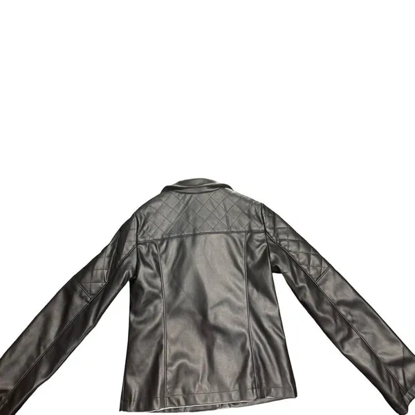 Art Class Black Cropped Moto Jacket Women’s Small Biker Streetwear Coat - Image 2