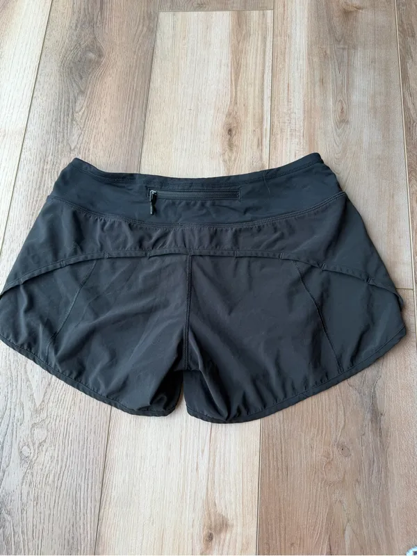 lululemon Run Times Short II 4” Black Running Shorts Size 4 - Image 4