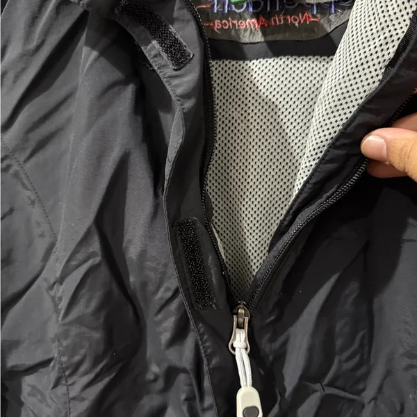 Women’s LL Bean Hooded Lightweight Jacket Windbreaker Coat Full‎ Zip Size XS O - Image 7