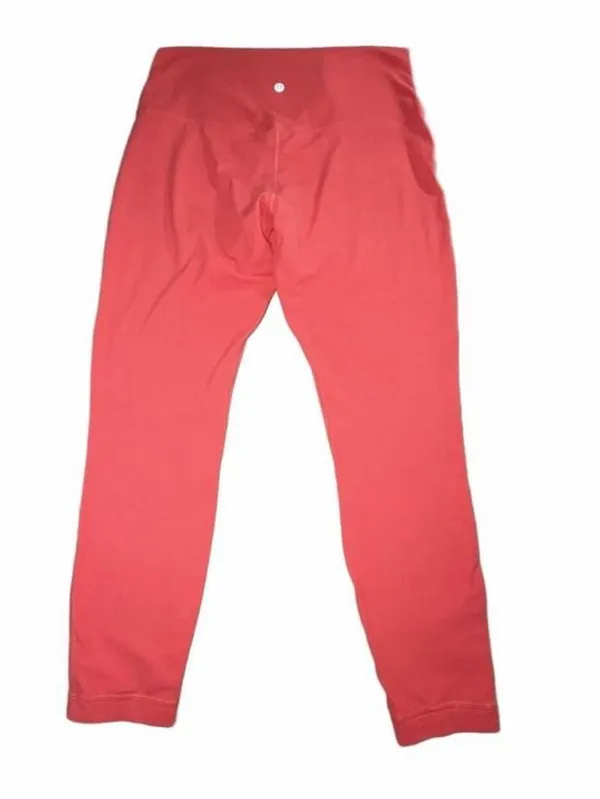 Lululemon Align High-Rise Crop Leggings Women’s Size 12 Pink Coral Yoga Pants - Image 4