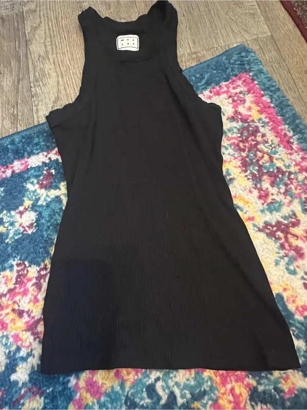 Wesley large black tank top - Image 2