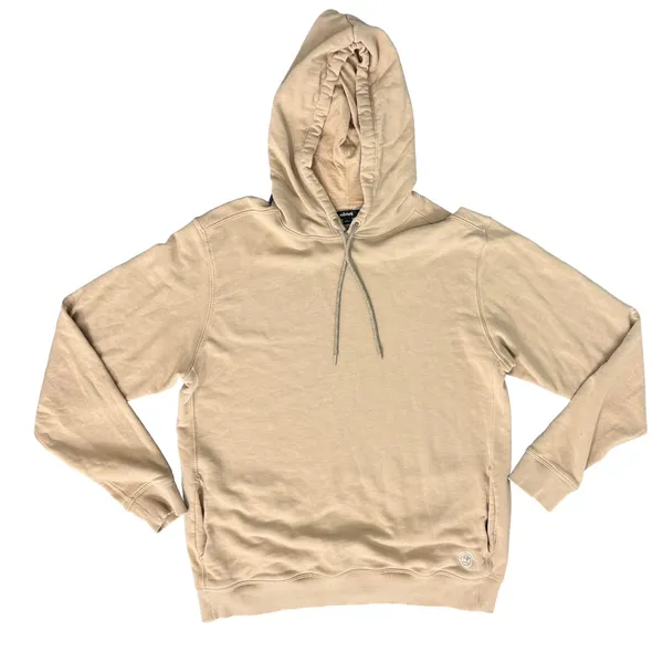 Allbirds Tan Beige Hoodie Organic Cotton Hemp Tencel Sweatshirt Unisex Size L - Image 2
