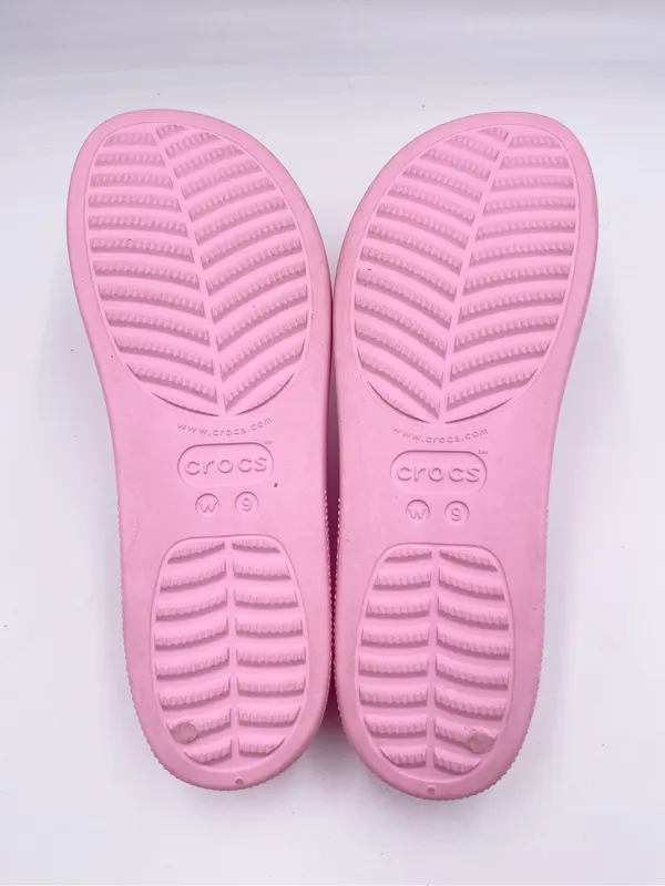 Crocs Classic Platform Slide Sandals Women's Size 9 Flamingo Pink Y2K Barbiecore - Image 7
