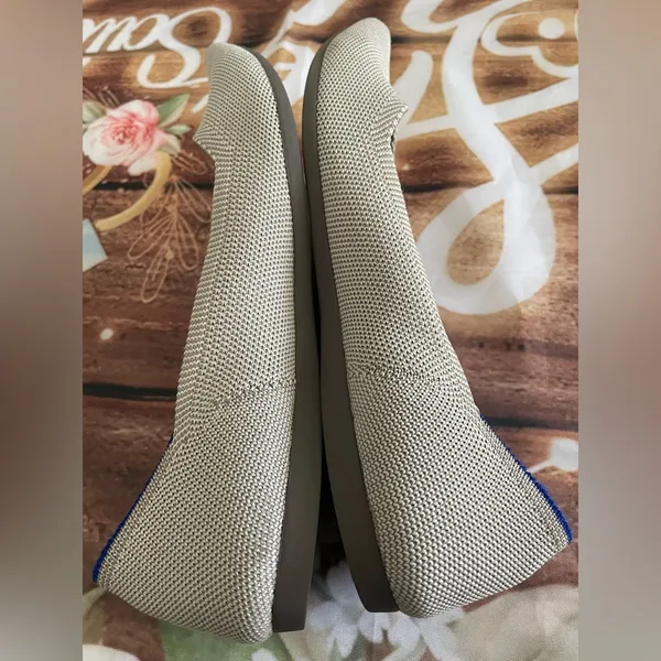Rothy's Cream Flats with Pointed Toe and Slip-On Design - Image 5