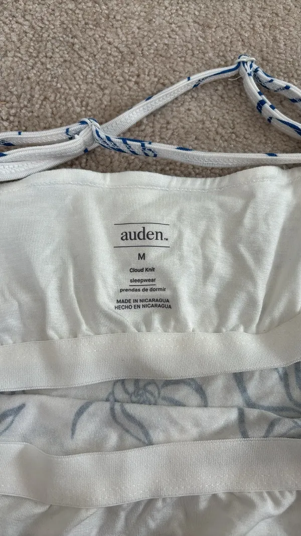 NWOT Auden Pajama Top Blue Size M - Image 5