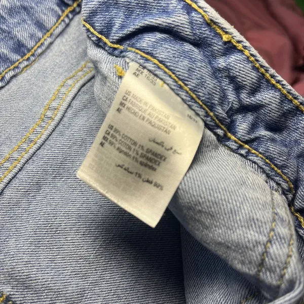 ON 34TH Cargo‎ Jeans Women Size 16 33 Light Wash Wide Leg Denim Pants - Image 6