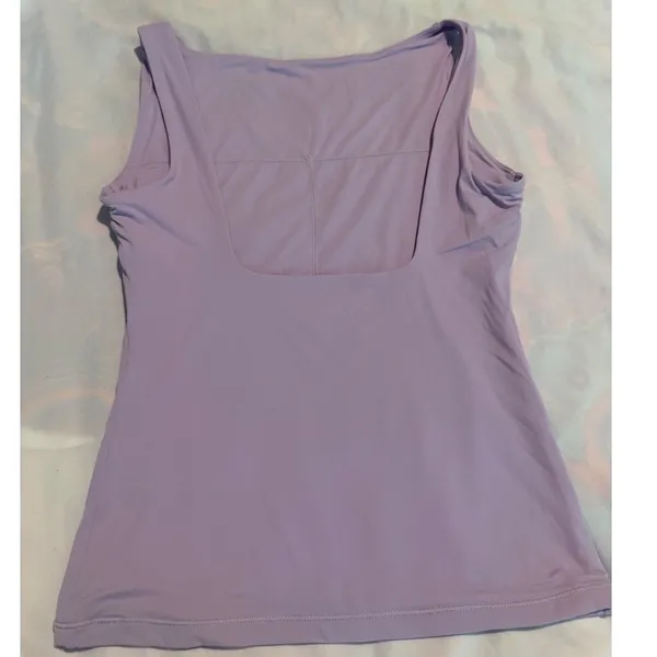 SUUKSESS Lavender Purple Low Back Tank Top Sleeveless Boat Neck XS - Image 2