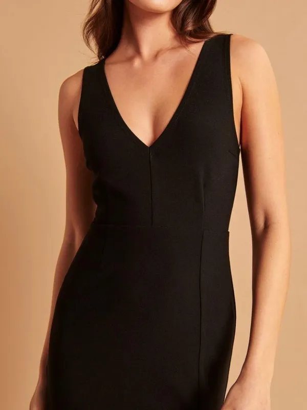 Abercrombie Black MIDI Dress - Image 4