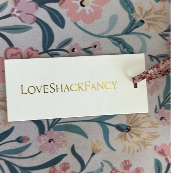 Love Shack Fancy Aisling Dress in Cherry Pink - Image 4