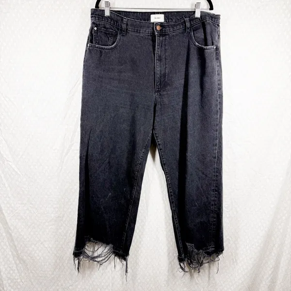 DL1961 Black Hepburn Wide Leg 27” Jeans‎ - Image 2