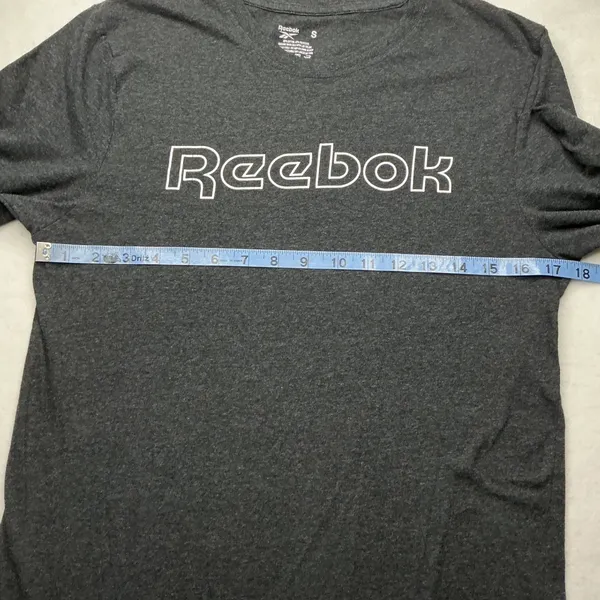 Reebok Womens Sleepwear Long Sleeve Graphic T-Shirt Dark Gray Heather Size S - Image 6