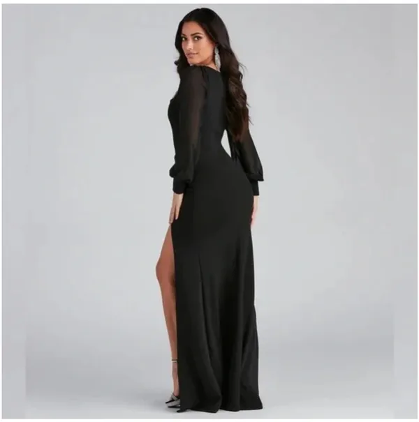 Windsor Black Formal Dress Long - Image 3