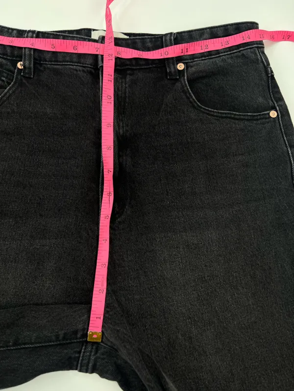 Abrand jeans 94 high and wide jeans Anthropologie black sz 31‎ - Image 8