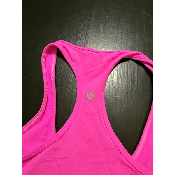 Lululemon Racerback Athletic Tank Top Hot Pink Women Workout Yoga Gym - Image 5