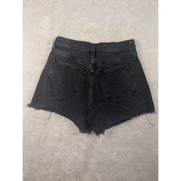 abercrombie relaxed 90s‎ cutoff shorts black 26/2 - Image 4