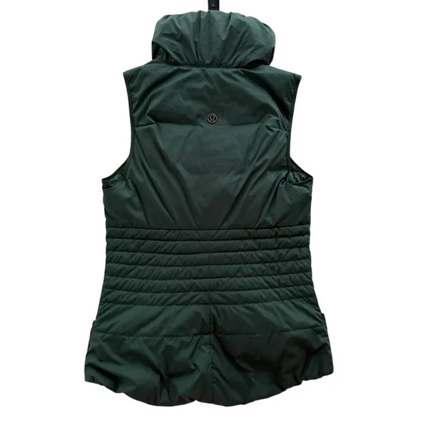 Lululemon Fluffin Awesome Vest Fuel Green Size 6 Goose Down Puffer Ski Outdoors - Image 7