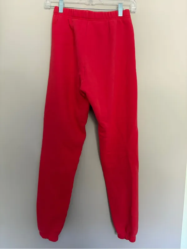 Aritzia TNA Cozy Fleece Red Sweatpant Joggers XS - Image 3