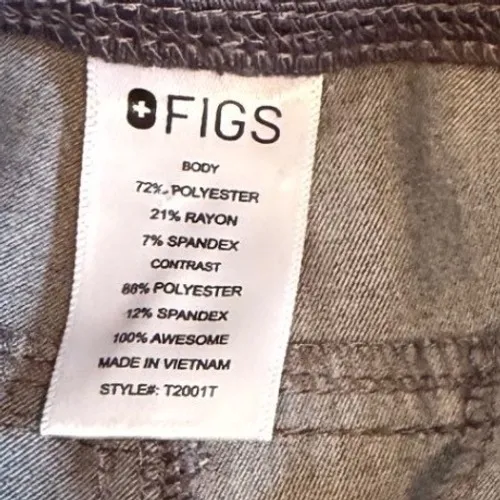 FIGS Cargo Tech Collection Scrub Pants Jogger Style‎ Grey Women's Small Tall - Image 5