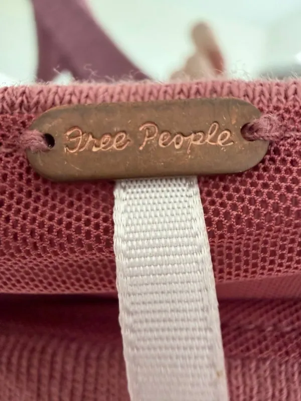 Free People Boulevard Mauve Ruched Tie Shoulder Crop Tank Top Size S - Image 8