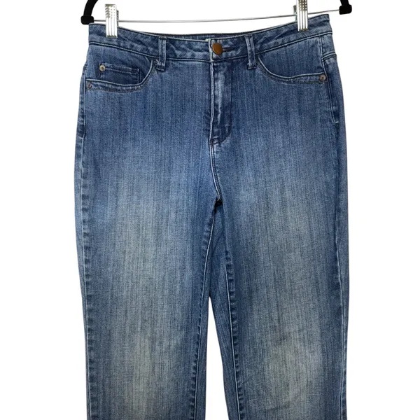 Coldwater Creek Brand Jeans Womens‎ 6 Blue Straight Leg Medium Wash Denim Pants - Image 3