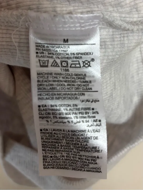 Old Navy Women’s Tank Top Shirt Ribbed Heather Light Gray Size Medium - Image 5