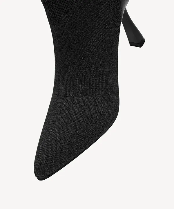 Cosy island Serene Stiletto Pointed Toe Ankle Boot Black Size 6 - Image 4