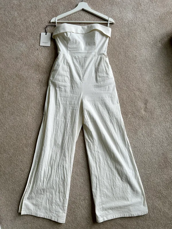 Runaway The Label Tahari Jumpsuit - White - Image 8