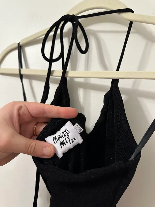 Princess Polly Pazia Halter Mini Dress Black - Image 13