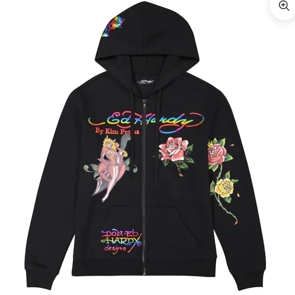 EdHardy - DAGGER GIRL ZIP FRONT HOODIE - Image 2
