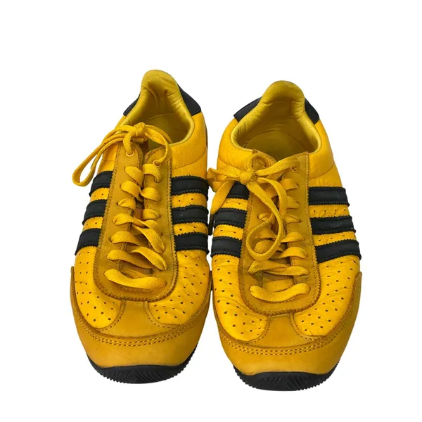 Adidas Originals Japan Women's Yellow Black Lace Up Low Top Sneakers Shoes 10 - Image 2