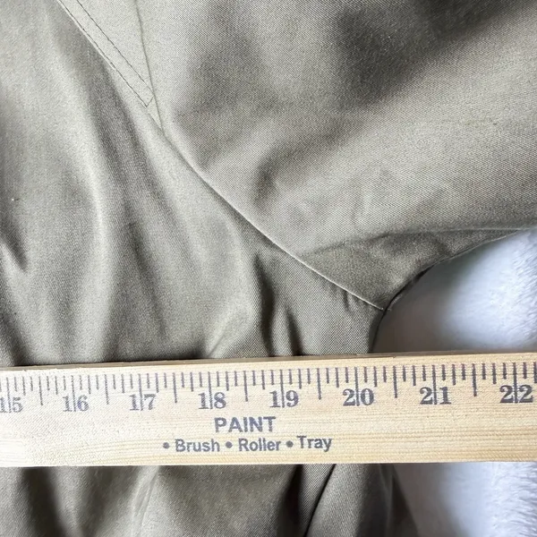 Vintage Worthington Made in Poland Long Double Breasted Trench Coat Women's 8 - Image 13