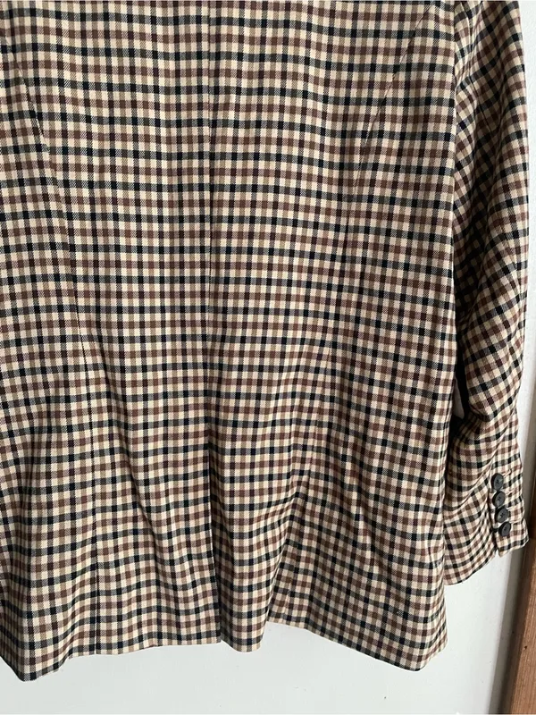 Rails Chelsea Plaid Blazer In Cafe Check - Image 7