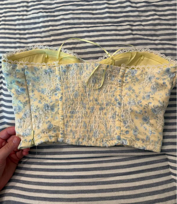 Altar'd State Floral corset/bustier top - Image 2