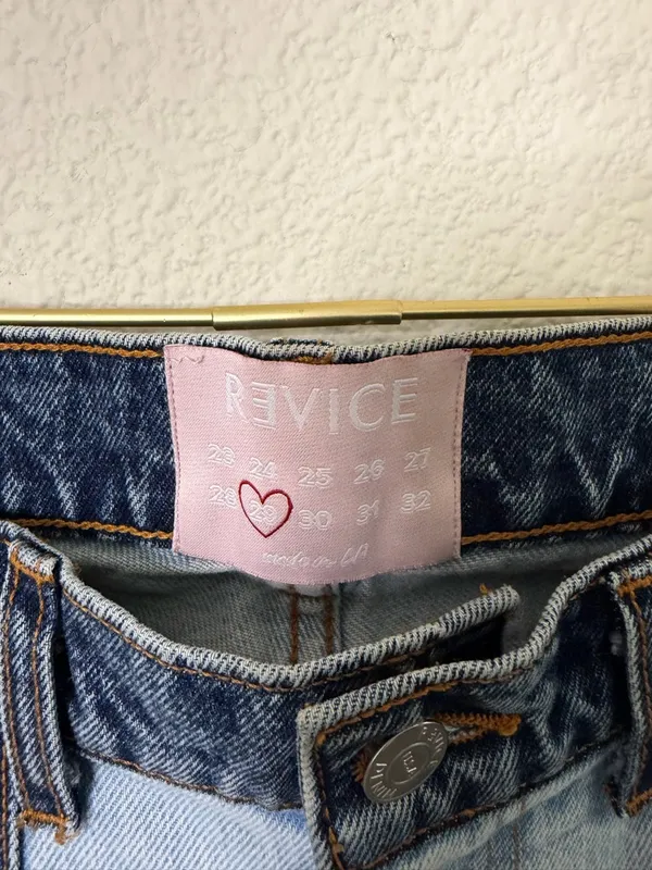 Revice Denim A-List Piece of Me Patchwork Jeans Flare‎ Womens Size 29 - Image 12